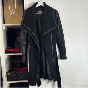 Dawn Levy Black Trench Coat